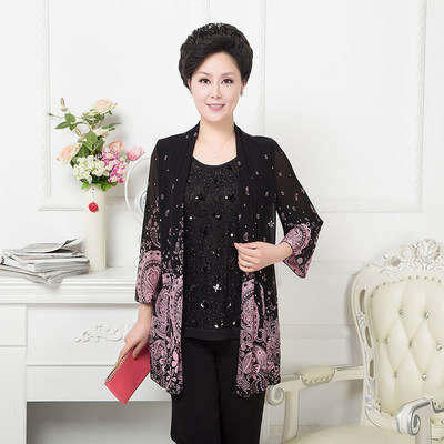 紅楓之約 中老年女裝批發采購指南——春夏薄款套裝新風尚